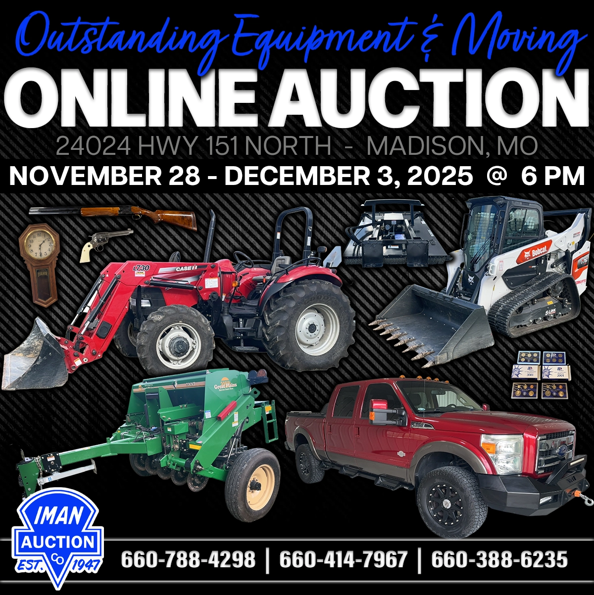 OUTSTANDING ONLINE EQUIPMENT & MOVING AUCTION