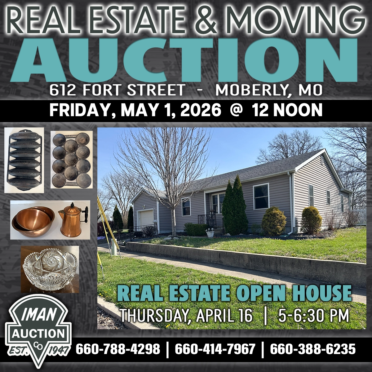 REAL ESTATE & MOVING AUCTION