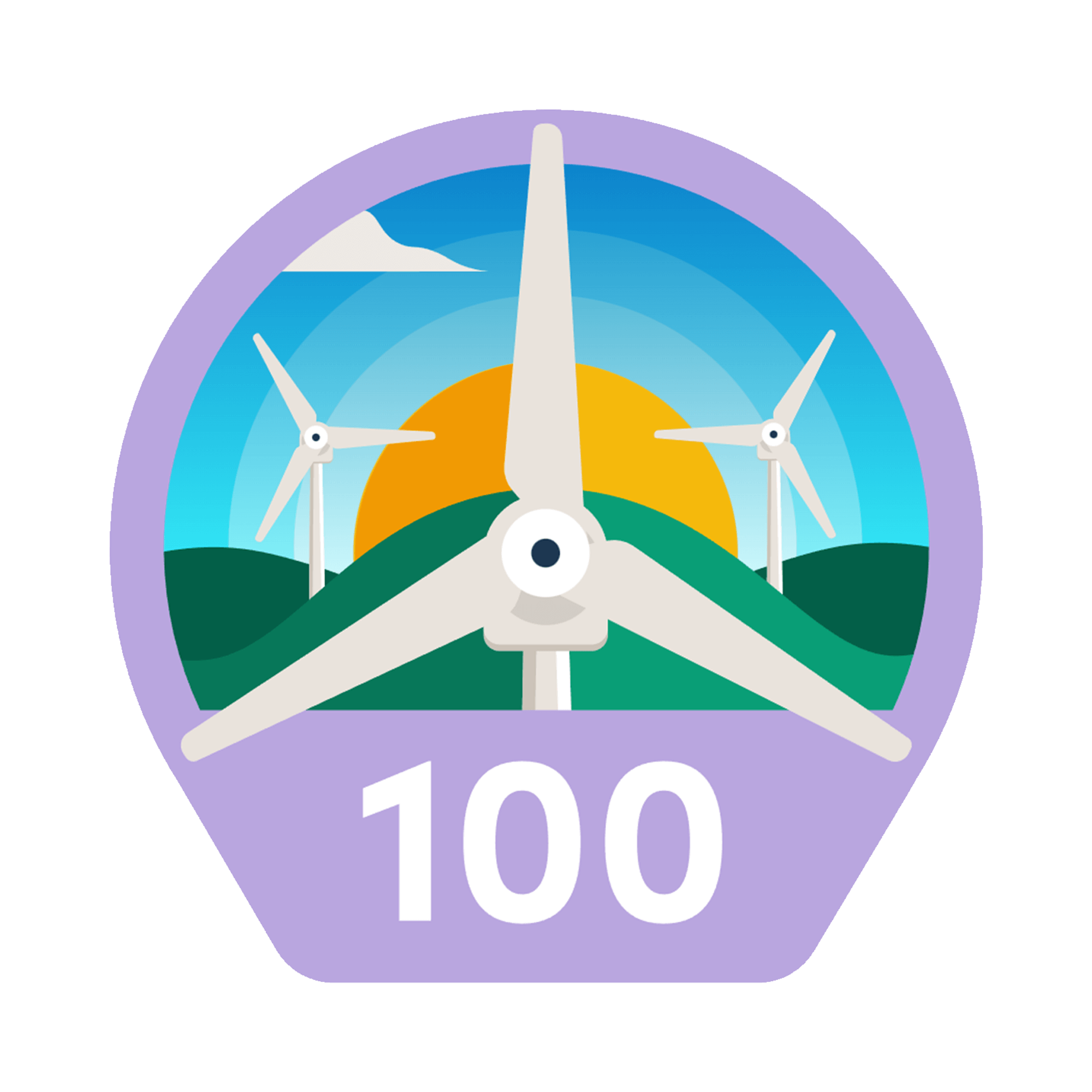 Ecologi 100 tC02e Avoided Badge