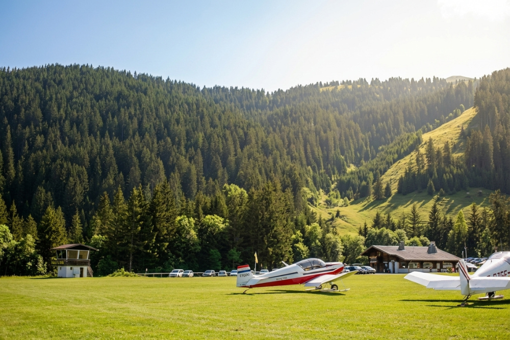 Flight over Mont Blanc