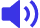 Icône représentant un haut-parleur bleu avec des ondes sonores indiquant le volume ou un son fort.