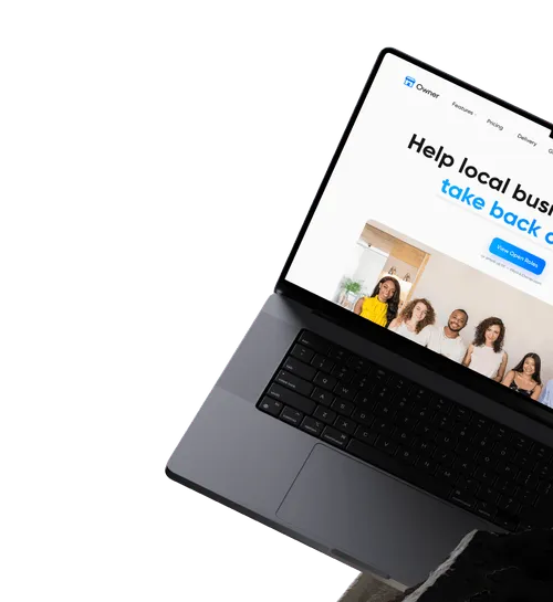 A modern website design, featuring a clean layout and user-friendly navigation for enhanced accessibility, showing on laptop.