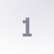 Number one in grey gradient square