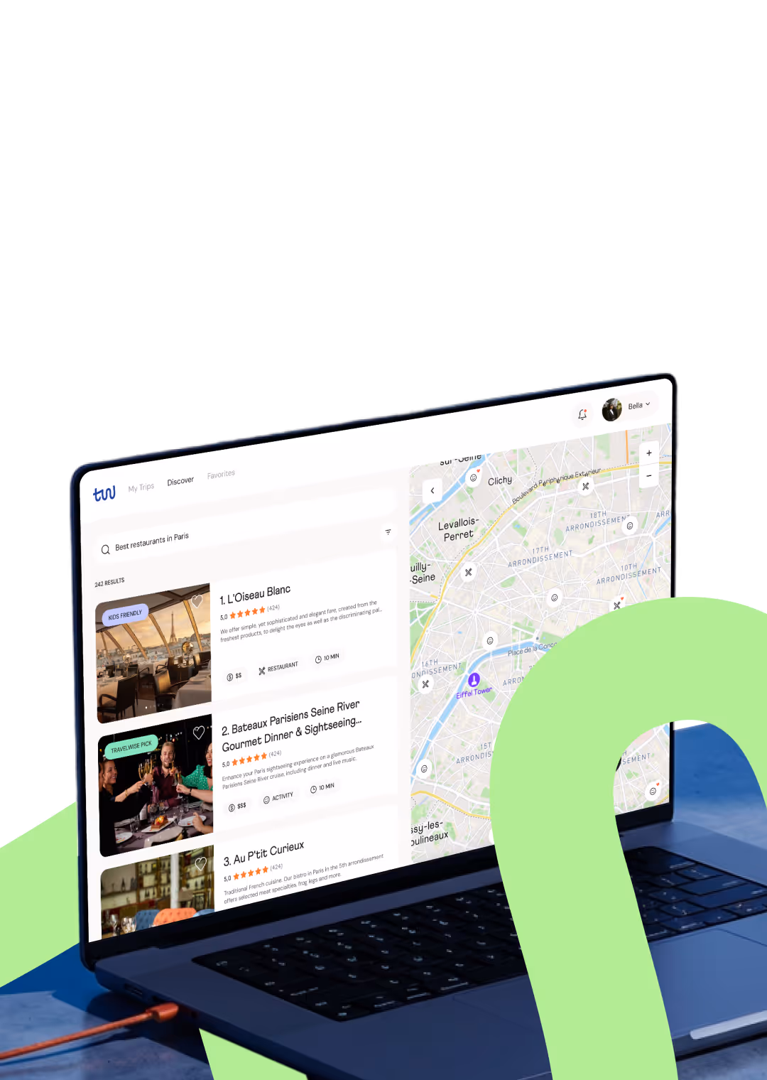 A modern website design for Instantly, featuring a clean layout and user-friendly navigation for enhanced accessibility, showing on laptop.