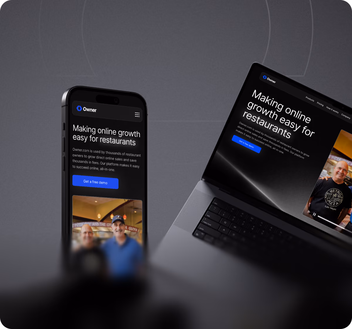 A modern website design, featuring a clean layout and user-friendly navigation for enhanced accessibility, showing on laptop.