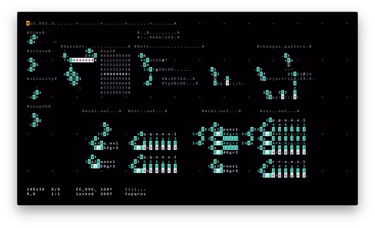 Abstract visualization showing flowing organic patterns in blue and teal colors, representing the generative algorithms used in the Surroundings audio and light installation