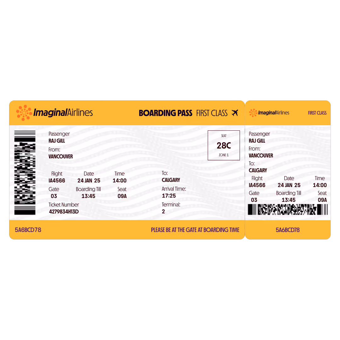 Imaginal Airlines - Visual identity and system architecture development for immersive experiences