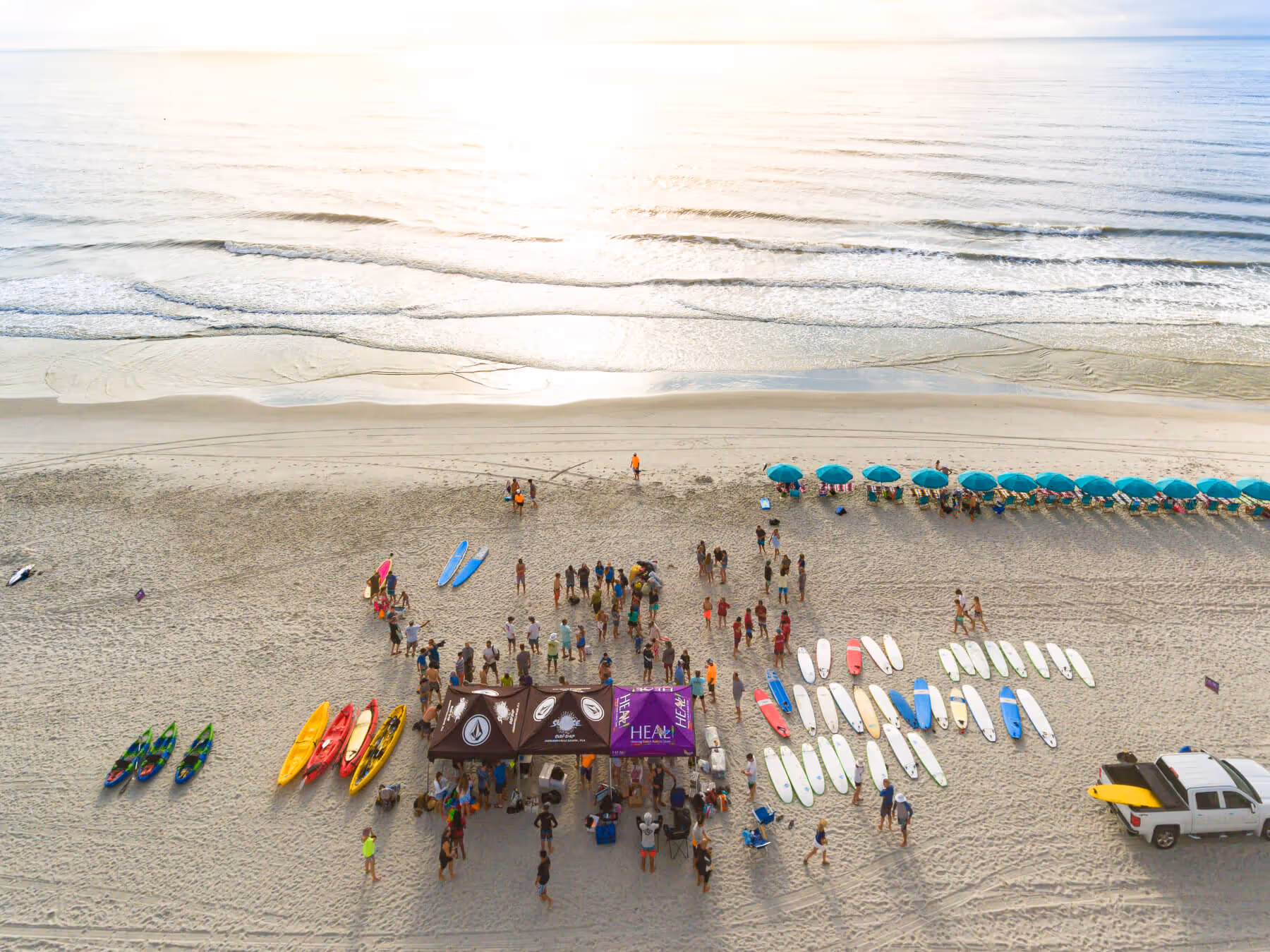 Heal Autism Now 2019 Surf Camp Aerial