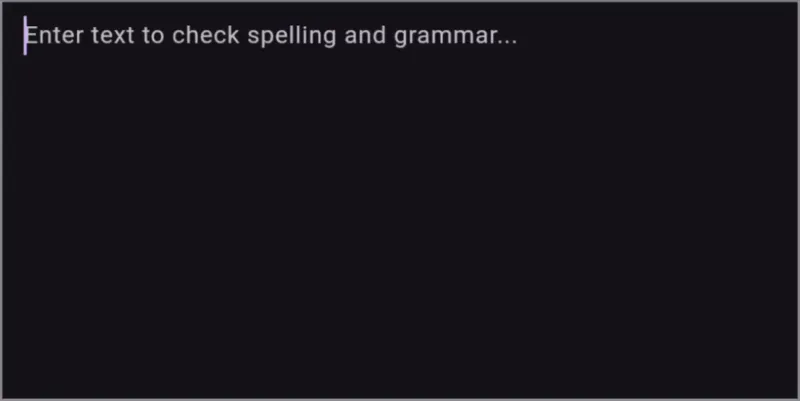 LanguageTool TextField example