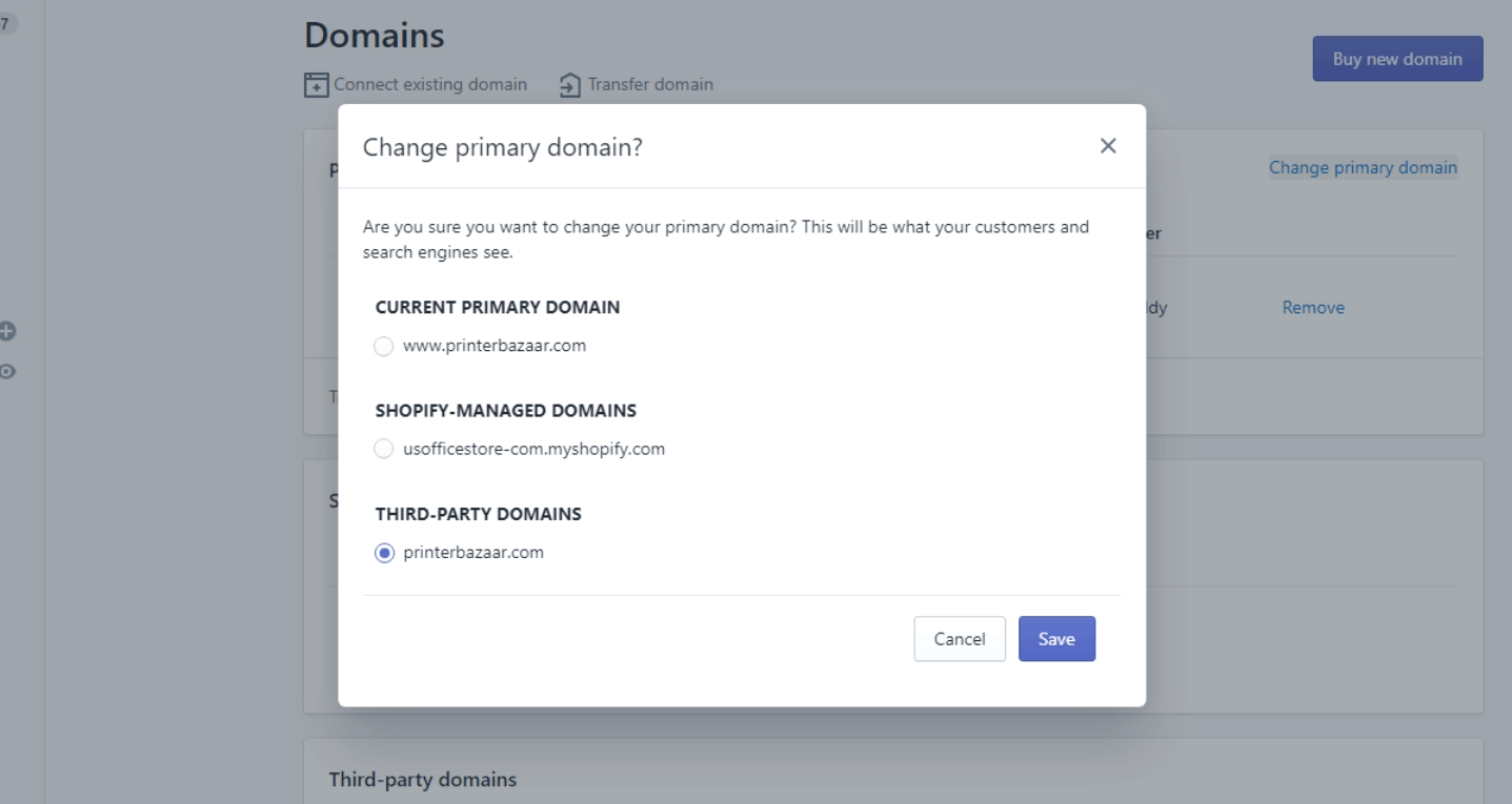 Remove the “www” from your domain