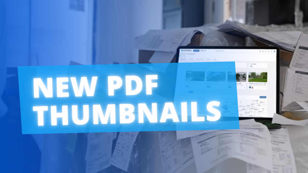 New Thumbnails for Uploaded PDF Documents & Receipts