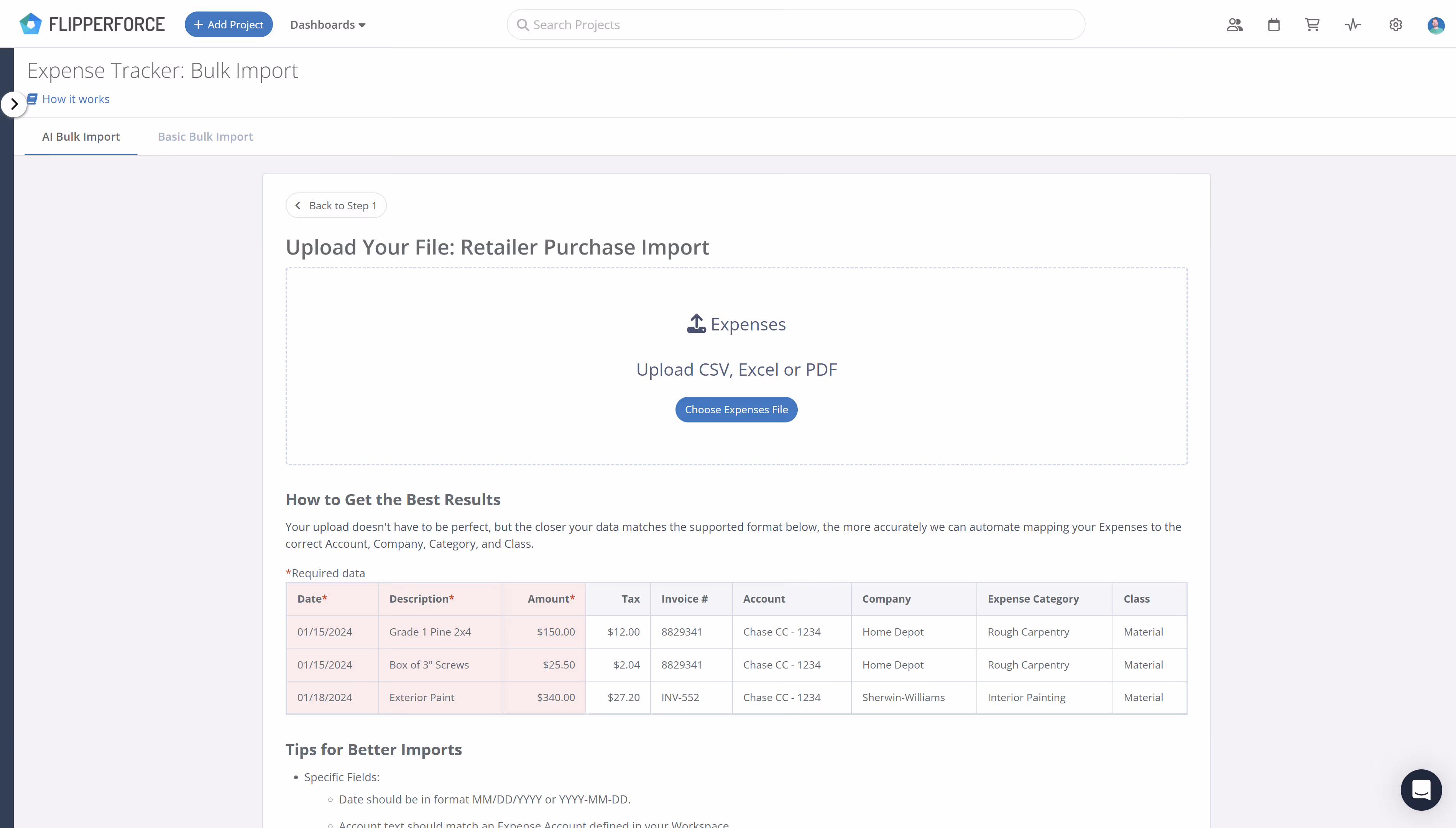 Upload Raw Data. No Formatting Required.