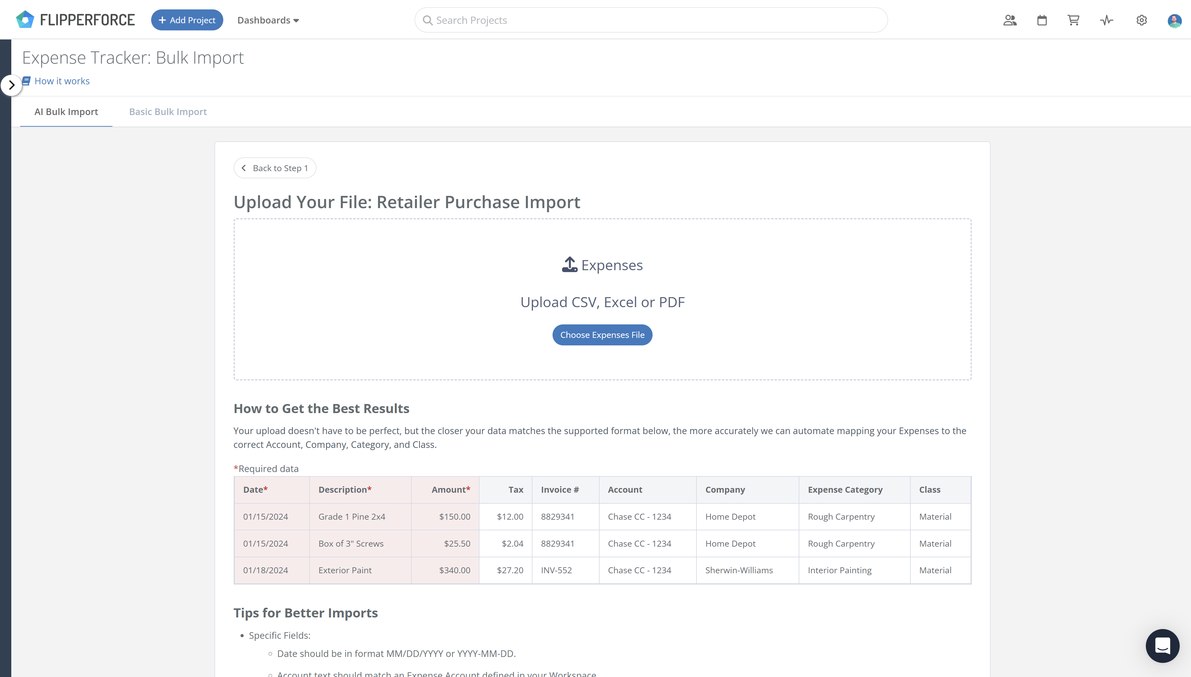 Upload Raw Data. No Formatting Required.