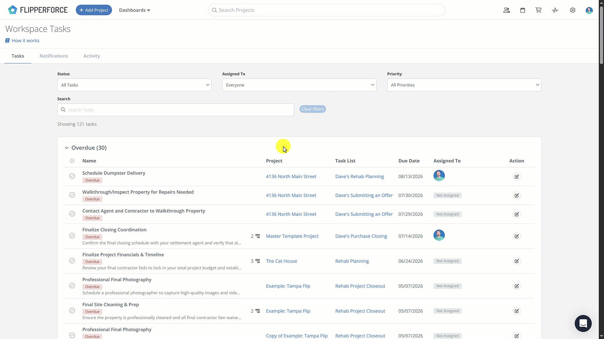 Task Manager Search