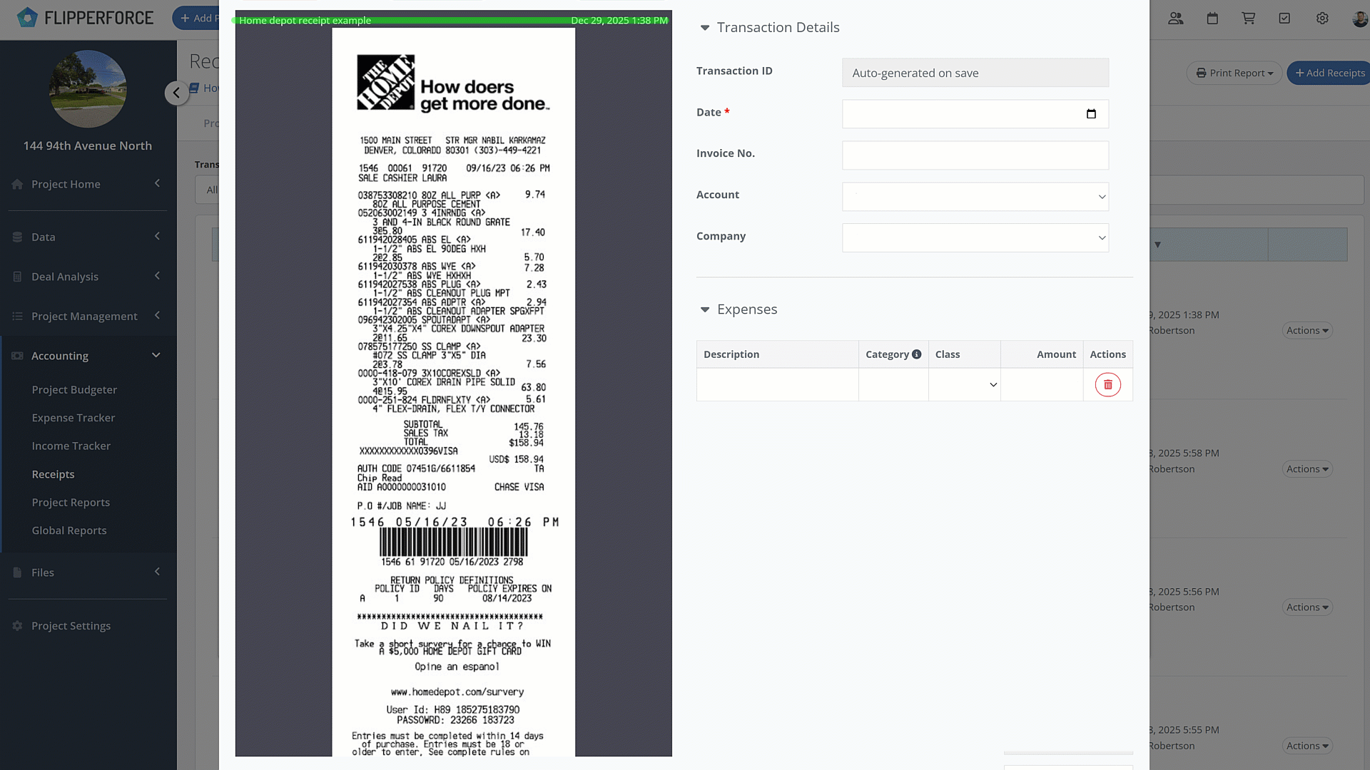 AI Receipt Analyzer GiF