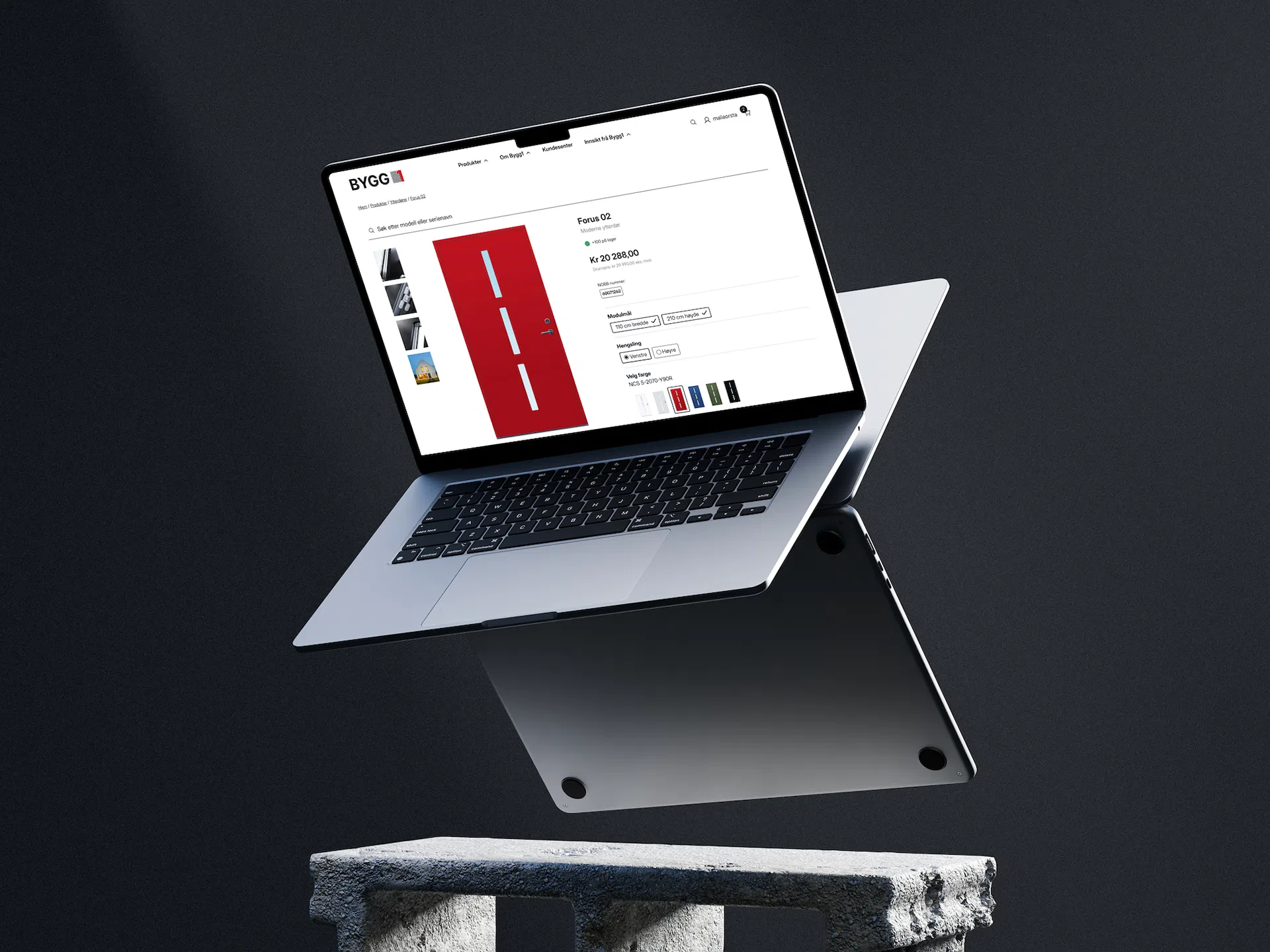 Bilde av nettside for Bygg1