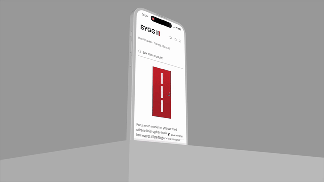 Animasjon av nettside scrolling på mobil