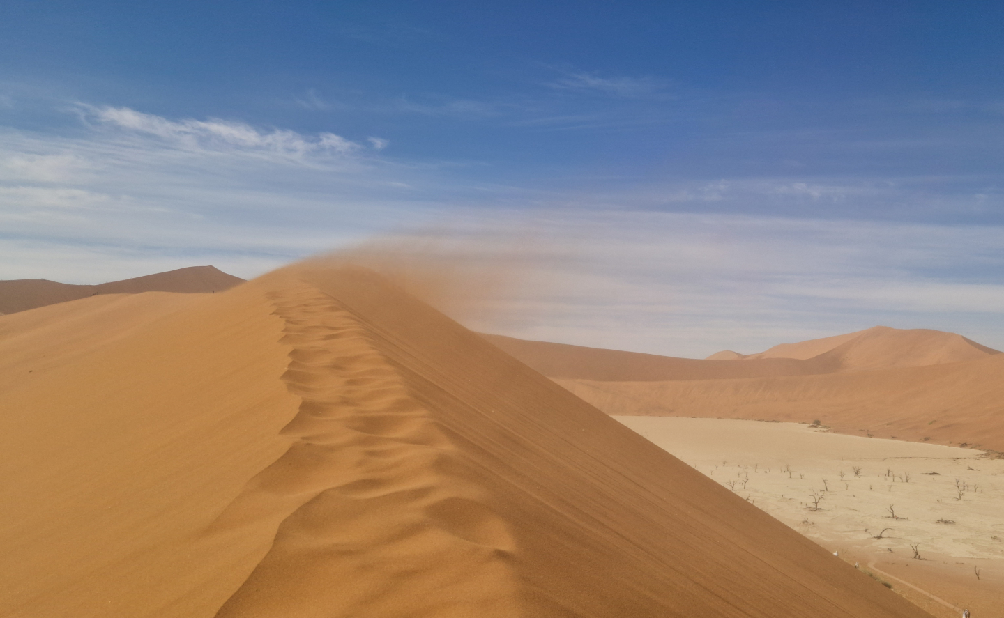 Climbing Big Daddy Dune at Sossusvlei