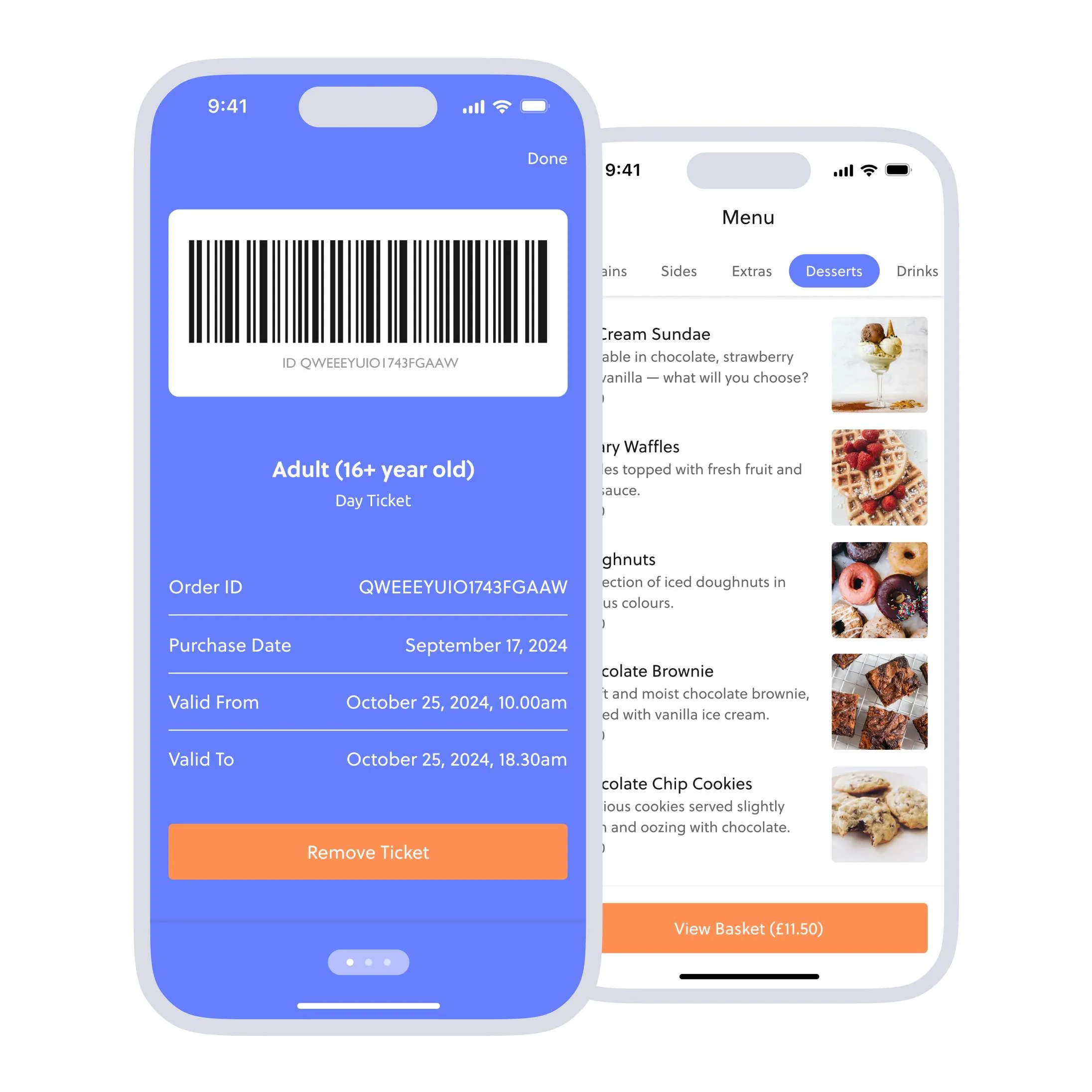 mobile wallet and mobile food ordering