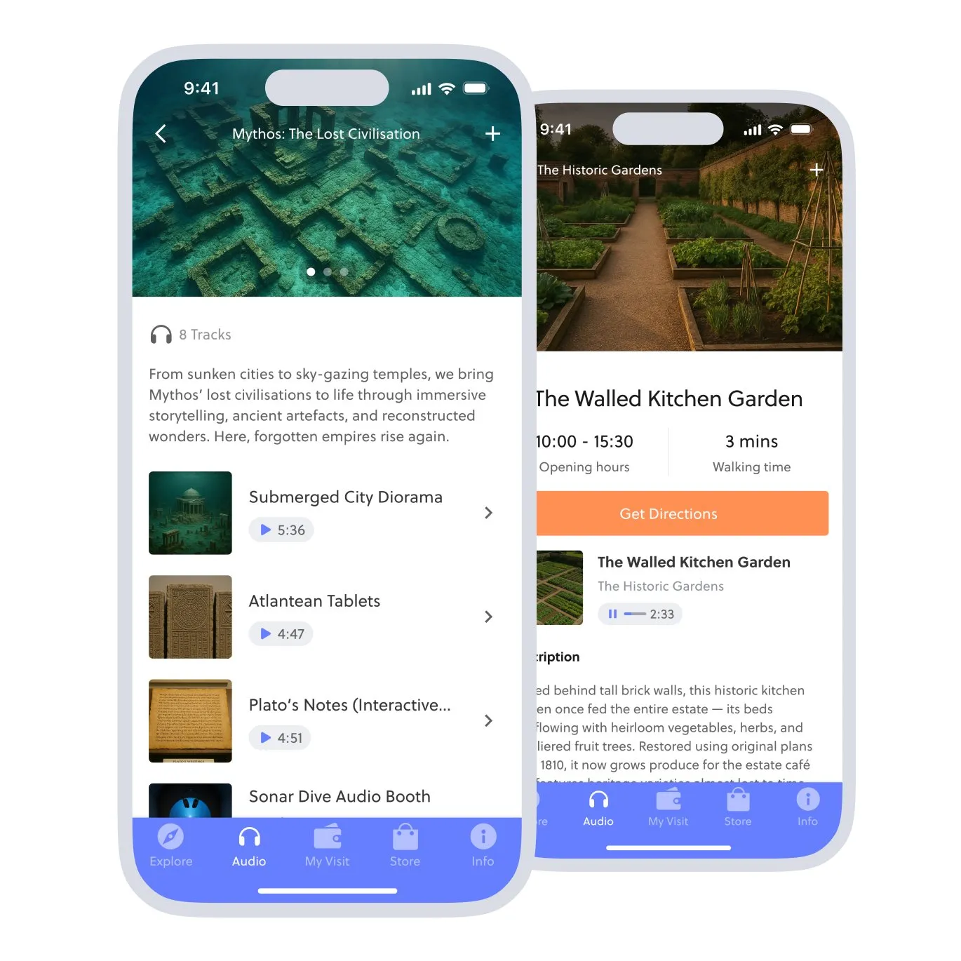 audio tours for zoos, museum and gardens