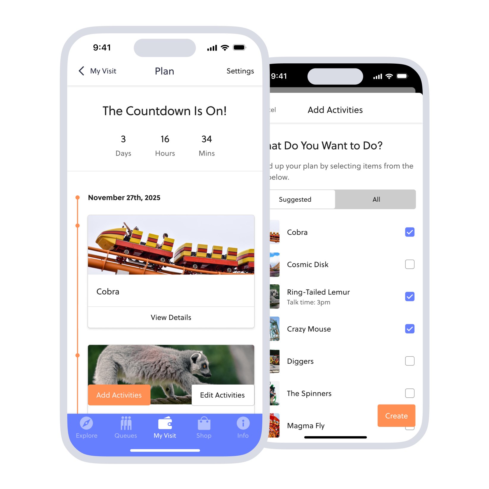 in app planner to help guests