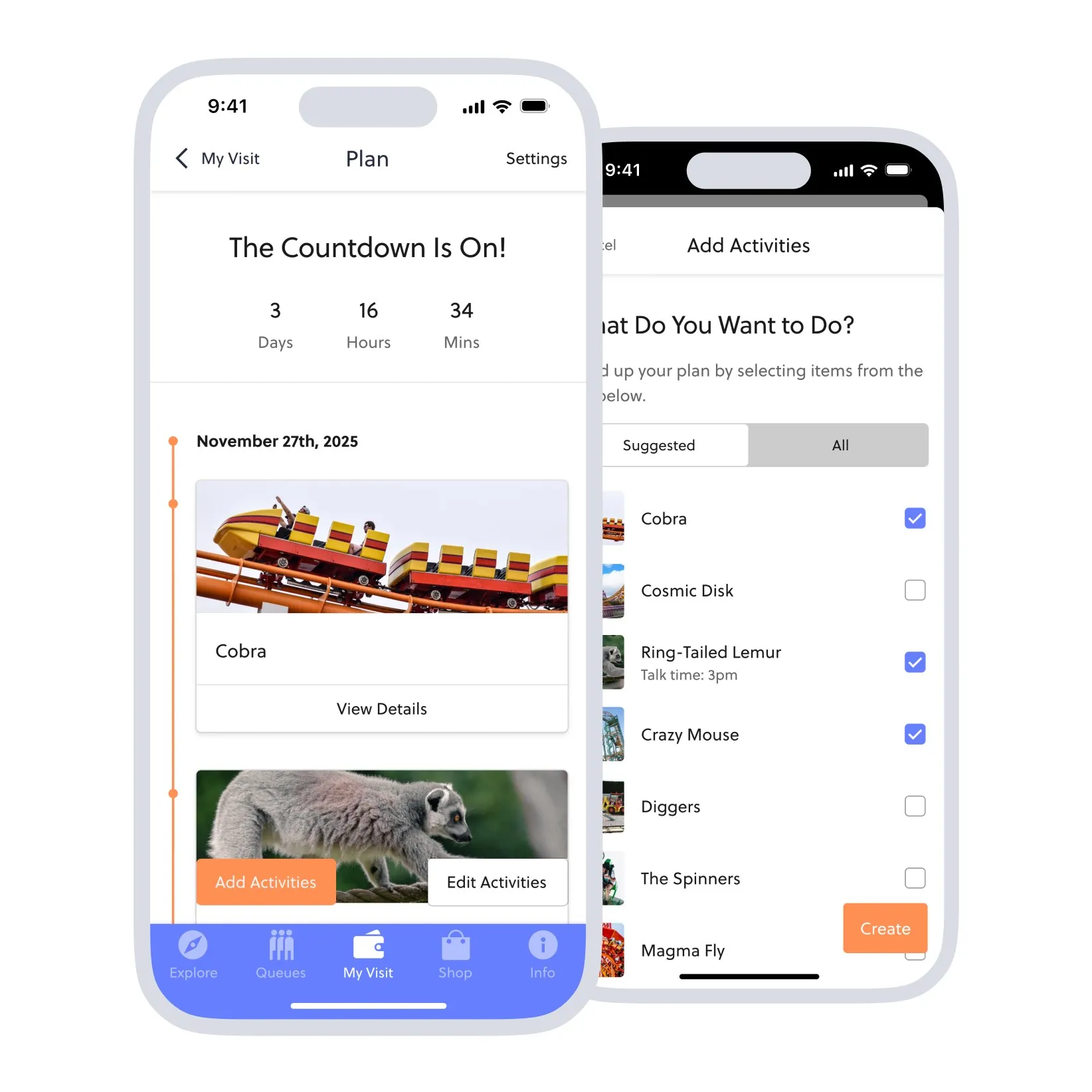 in app planner to help guests