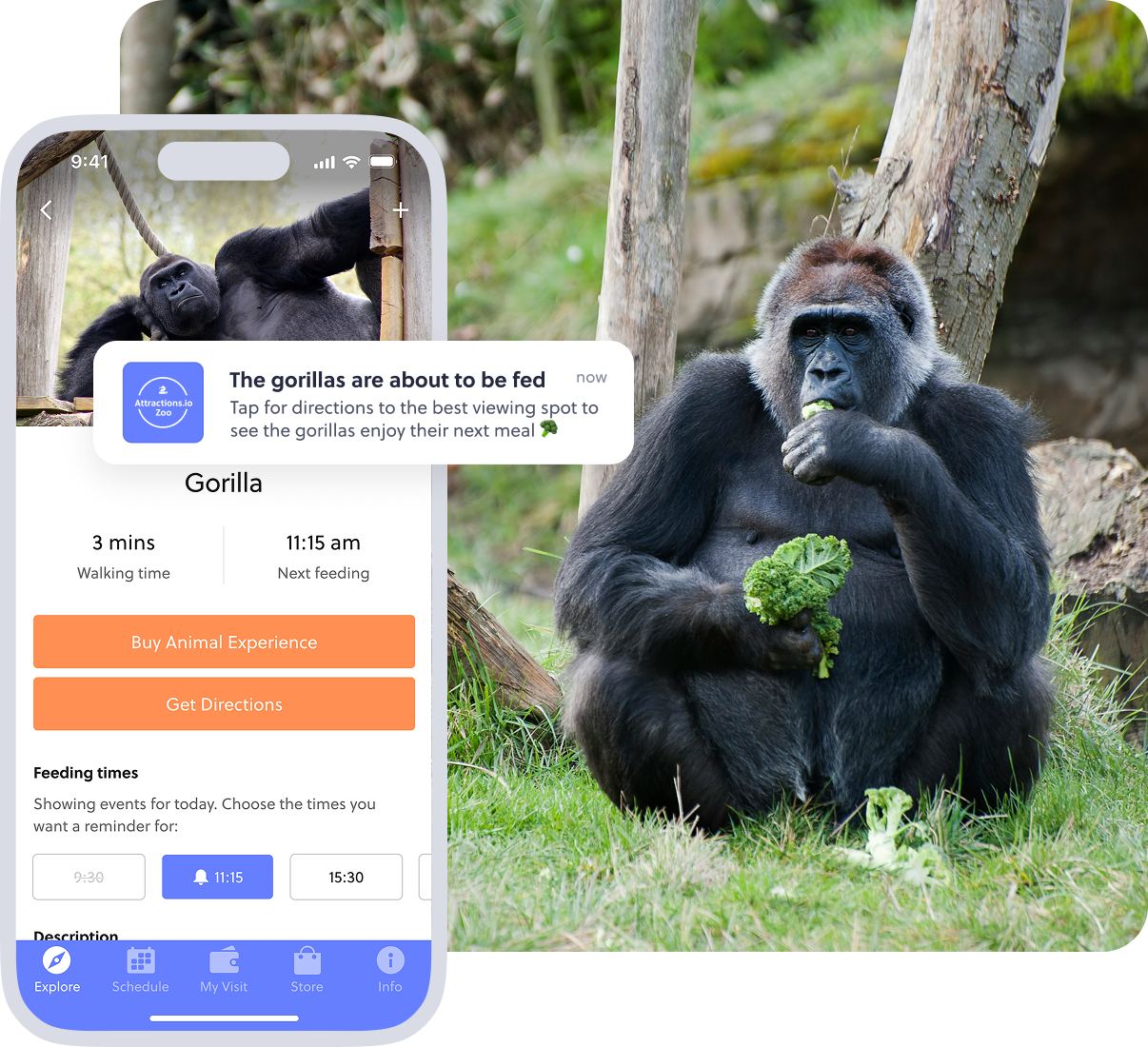 Mobile app for zoos