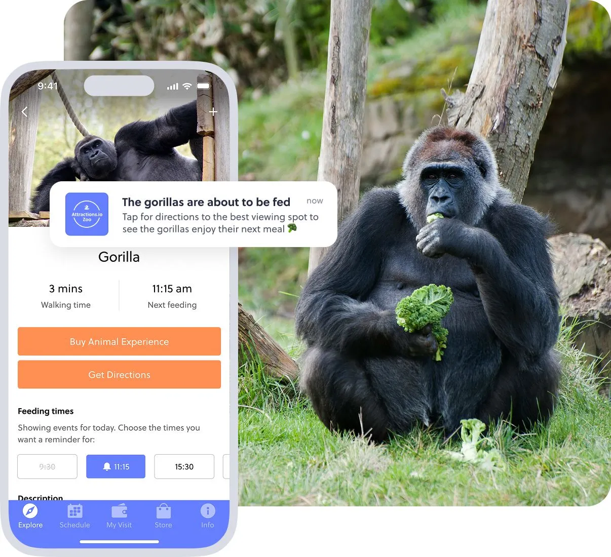 Mobile app for zoos