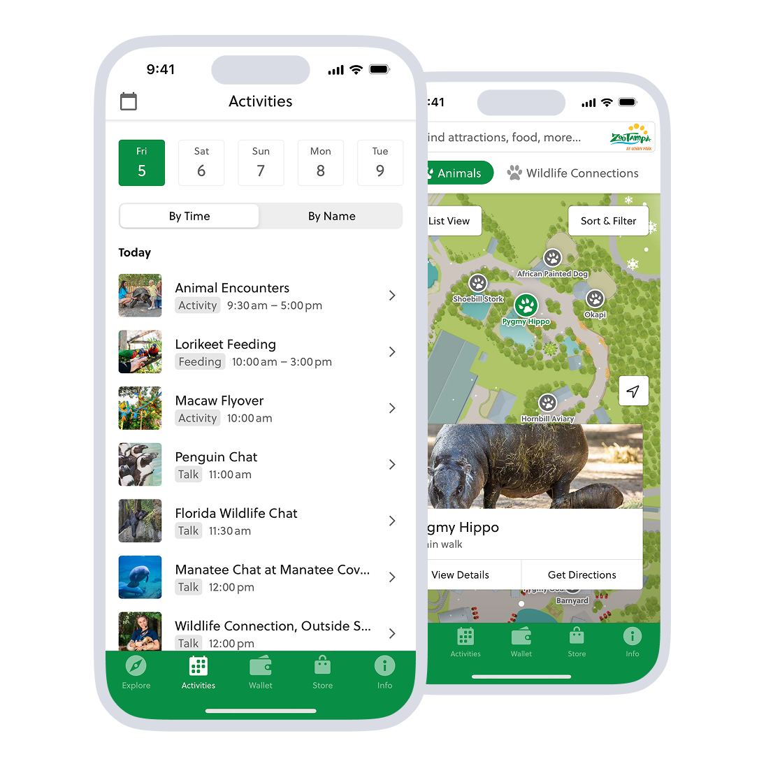 ZooTampa activities and wayfinding example app