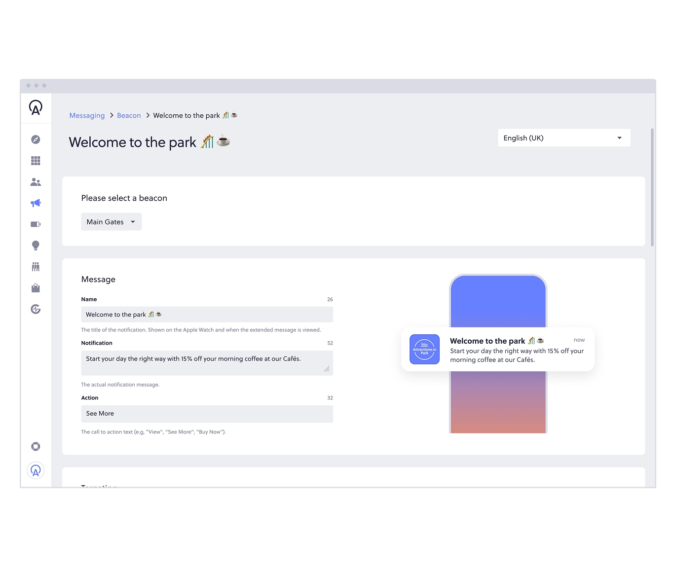 built-in push notification message
