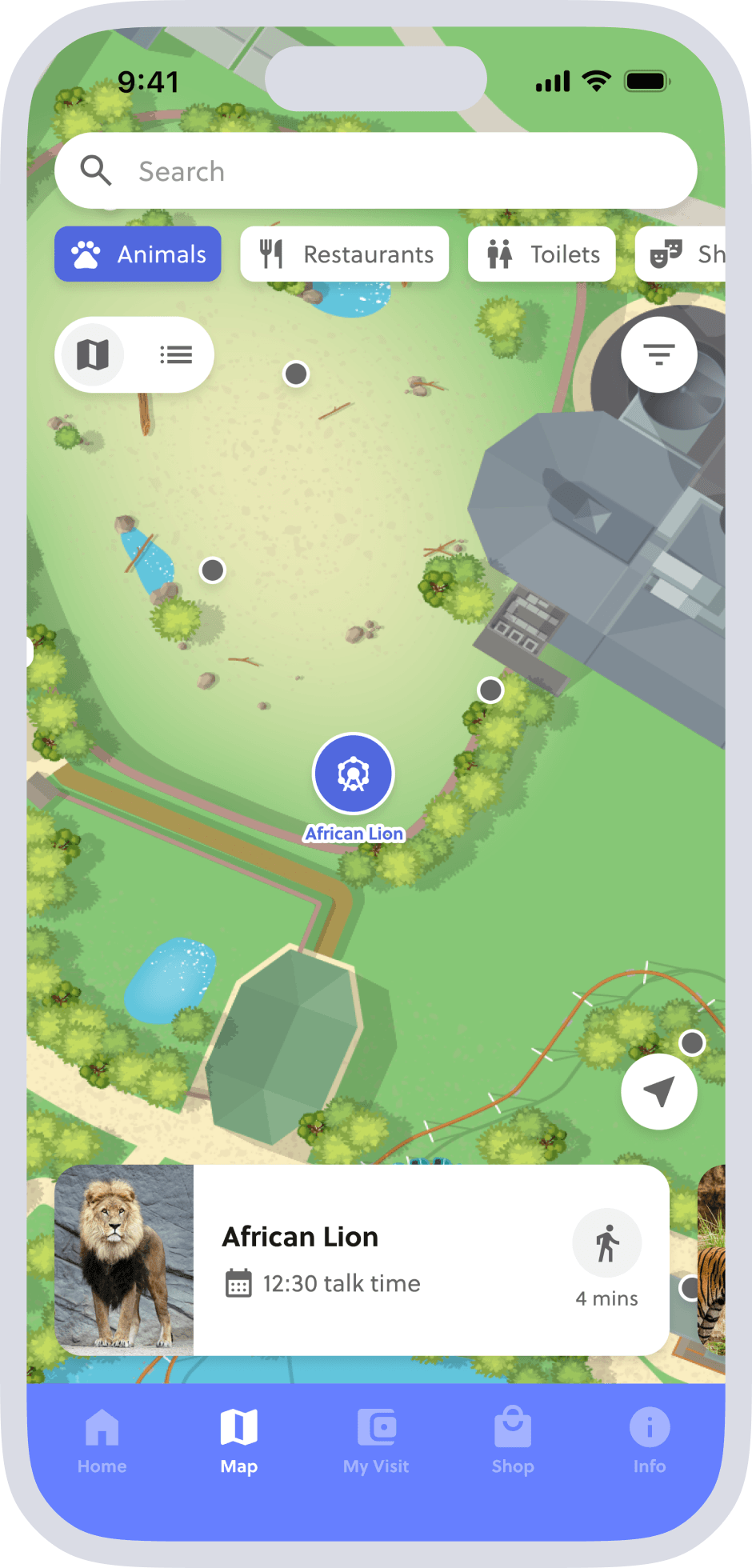 mobile app wayfinding