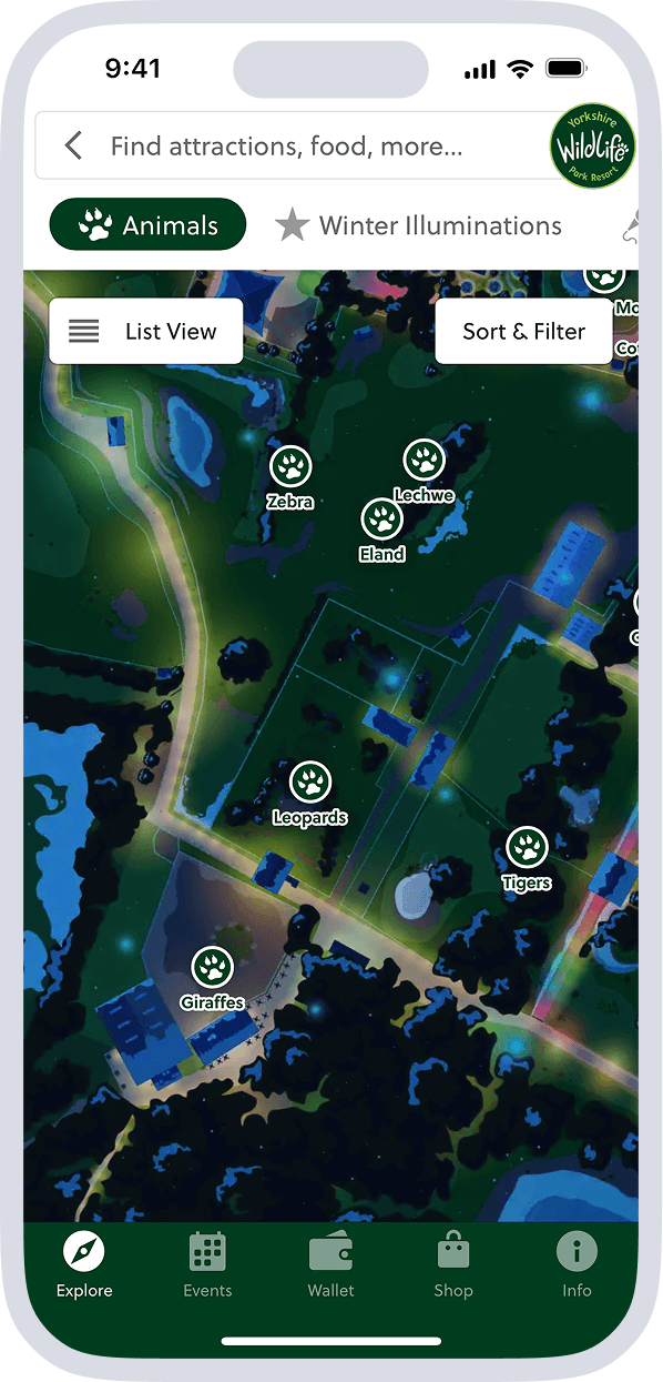 YWP mobile app nightmode