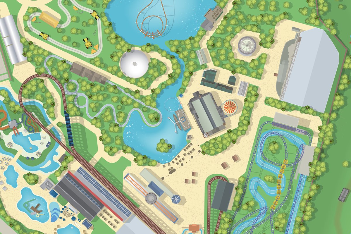 Attractions.io park example map