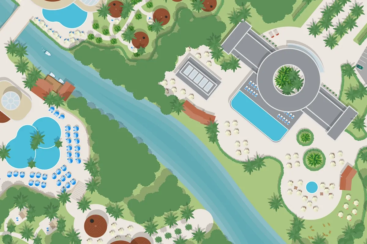 Attractions.io resort mapping example