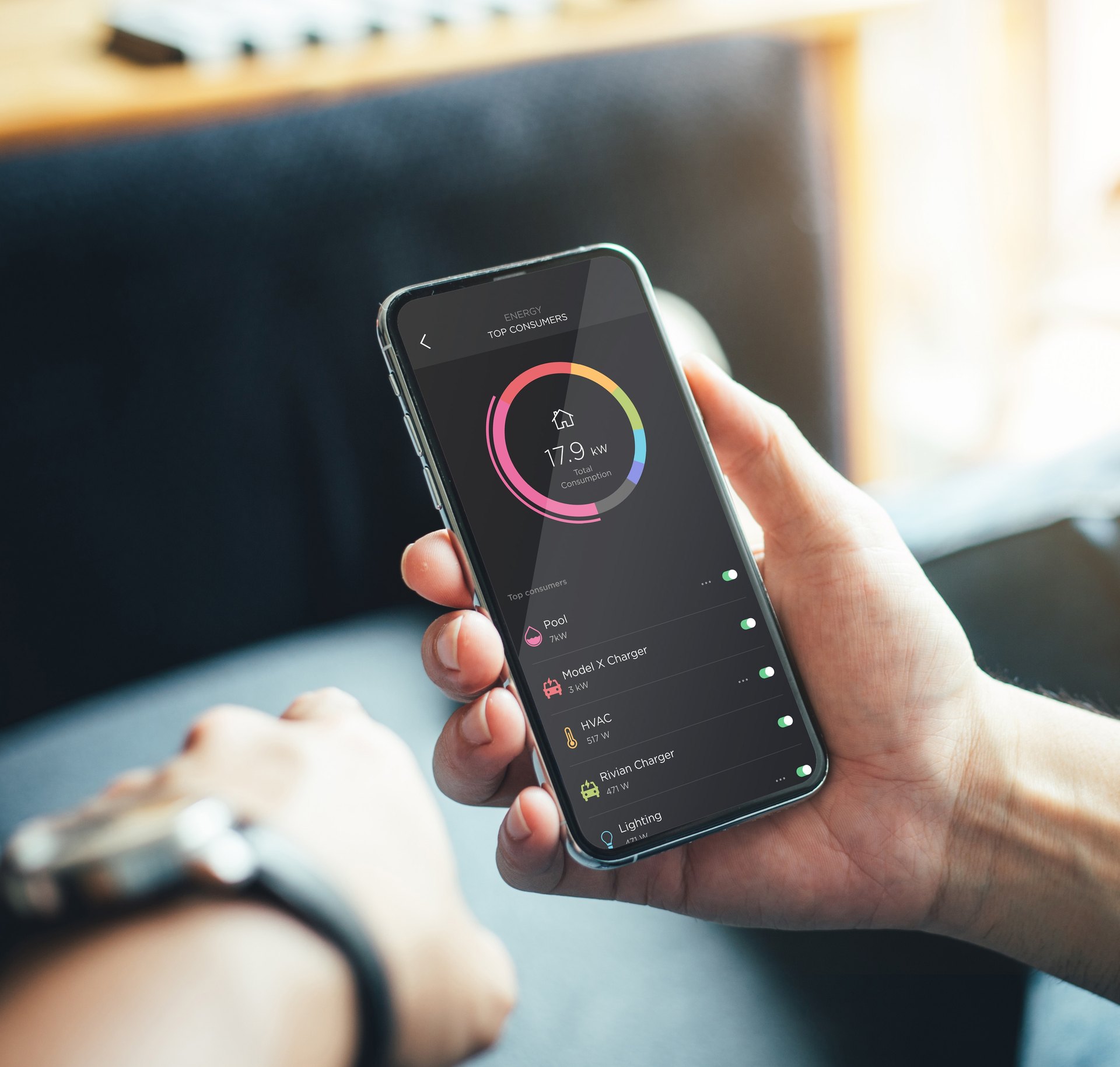 Smart-home control interface in a professionally integrated residence