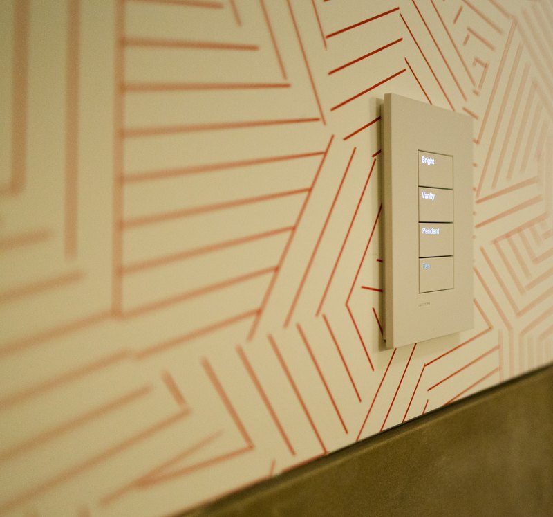 Minimal wall-mounted smart-home control interface