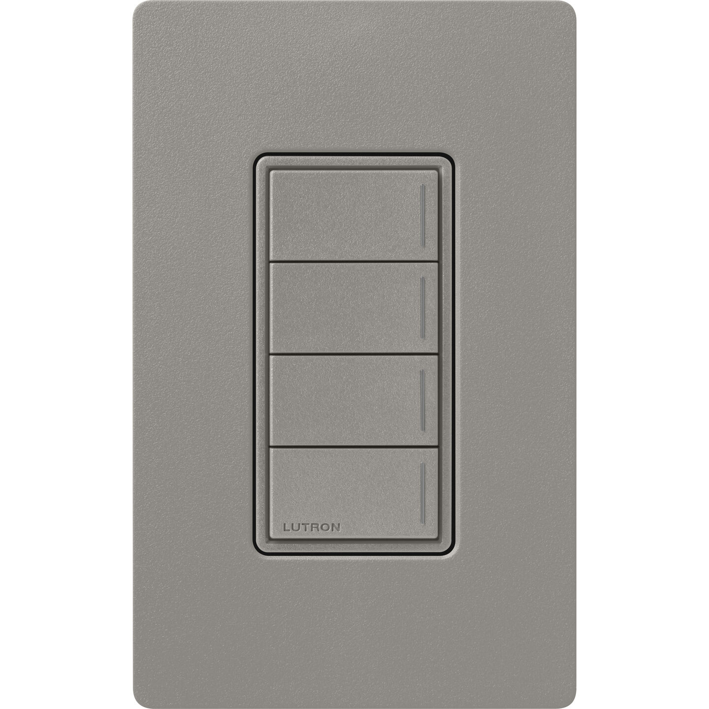 Lutron Sunnata four-button keypad in Satin Cobblestone