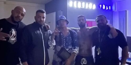 Capital Bra im Studio mit Sektion Züri