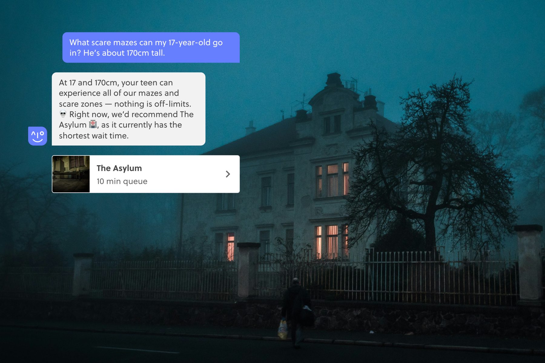AI Assistant for a scare attraction