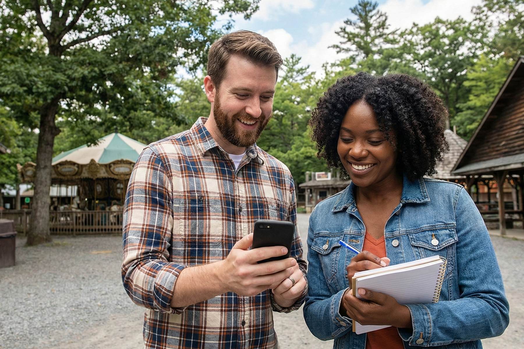 Checking the mobile app with a check