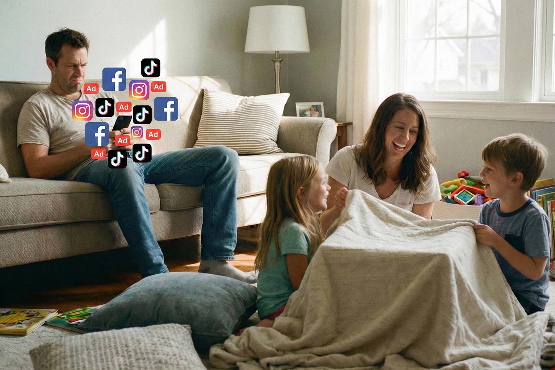 Social media ads blocking a human connection