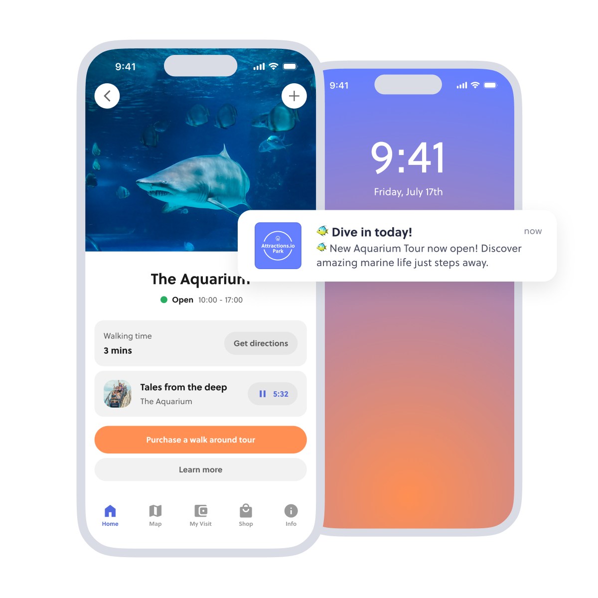 Push message sent to zoo mobile app