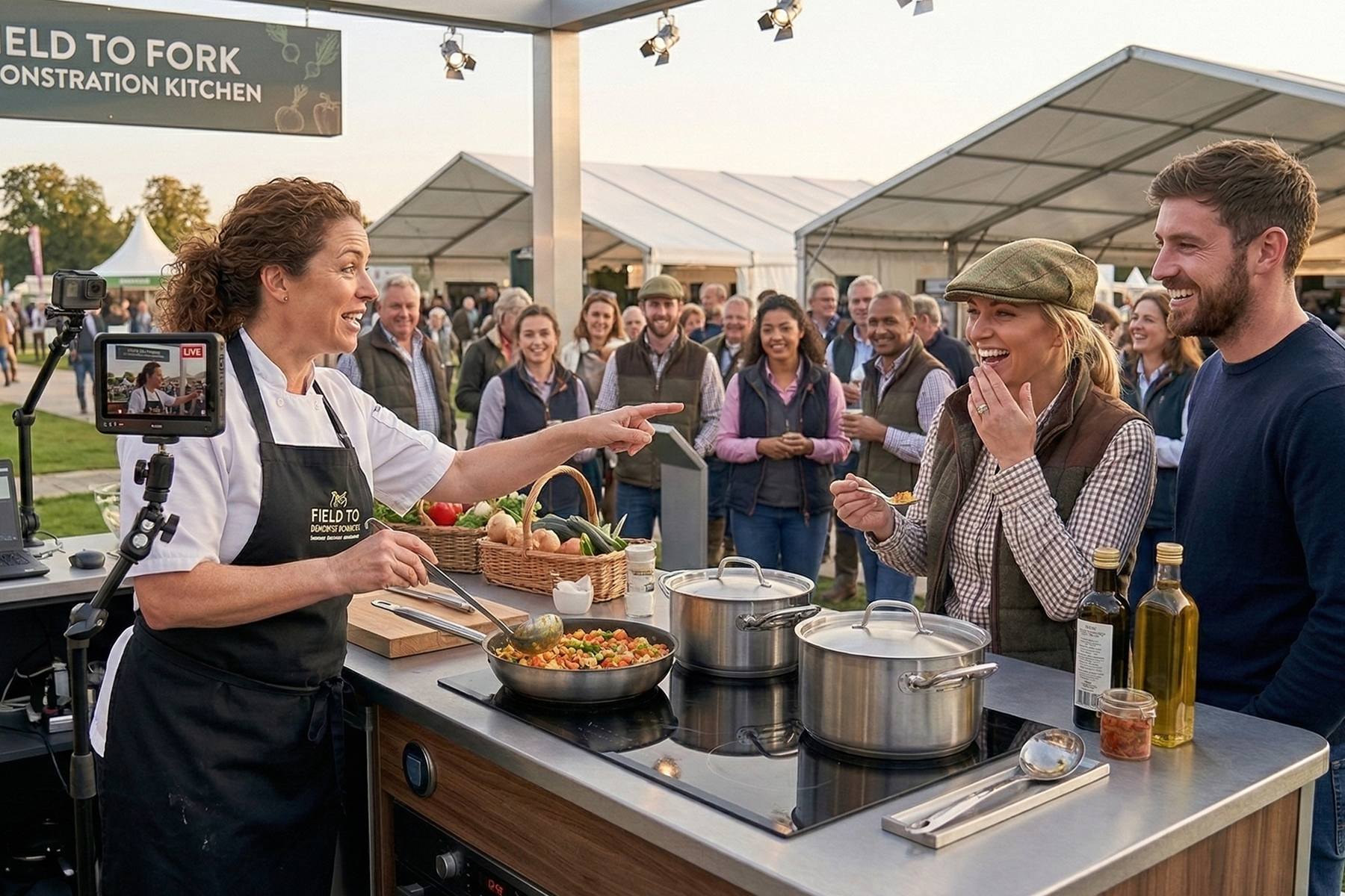 Live experience at farm show