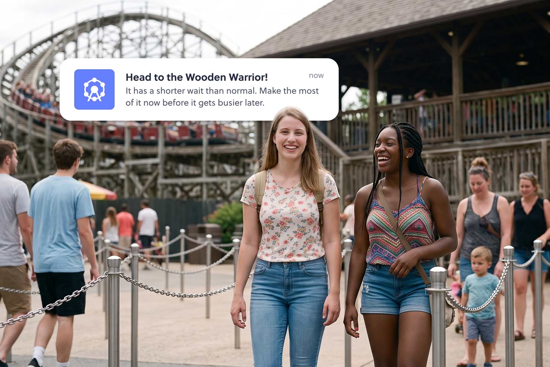 Push notification sent to guest during the day
