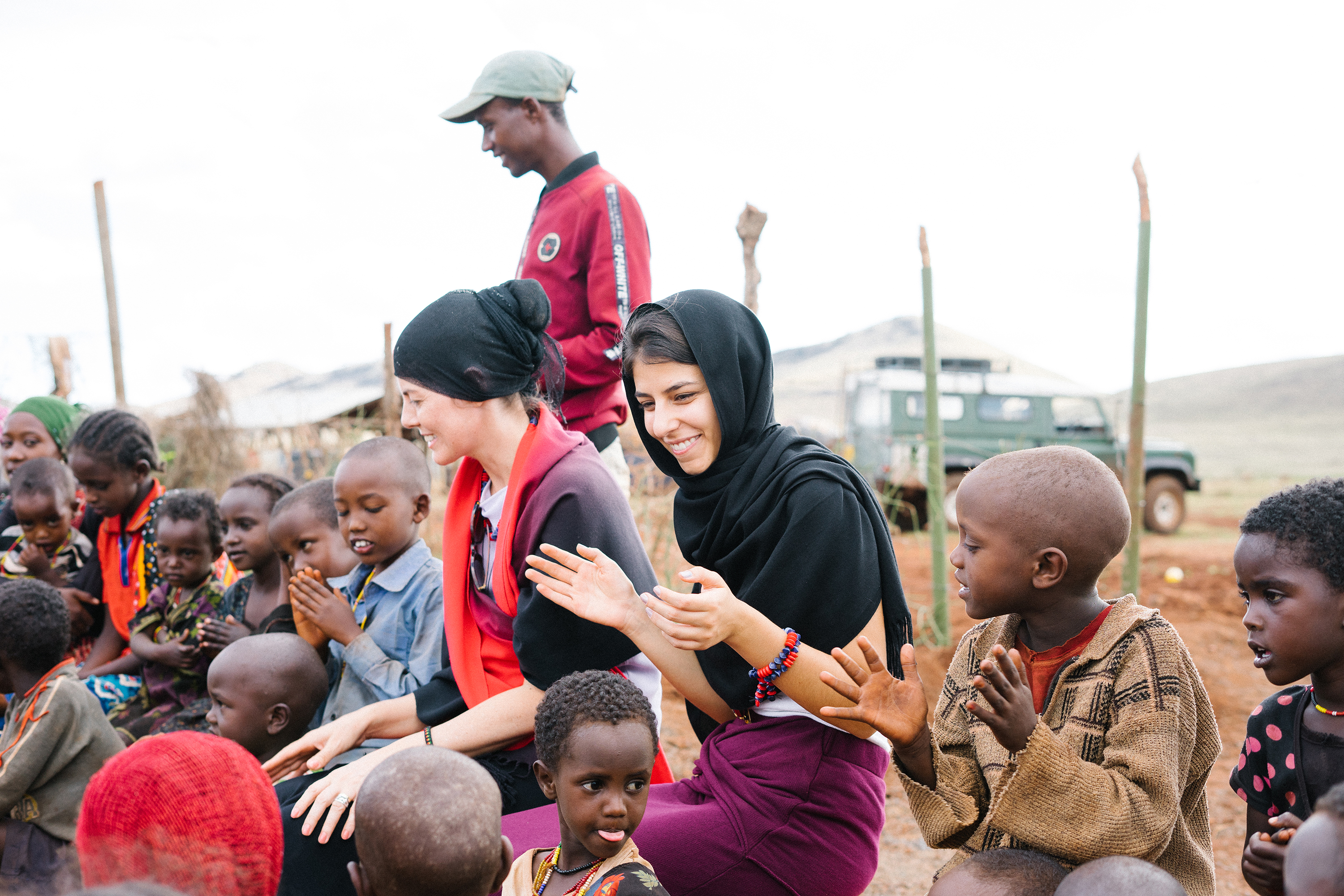 mulheres e crianças africanas