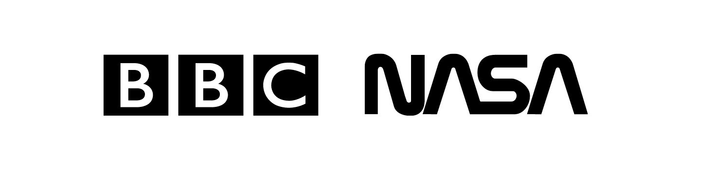 Lettermark Logos for BBC and NASA