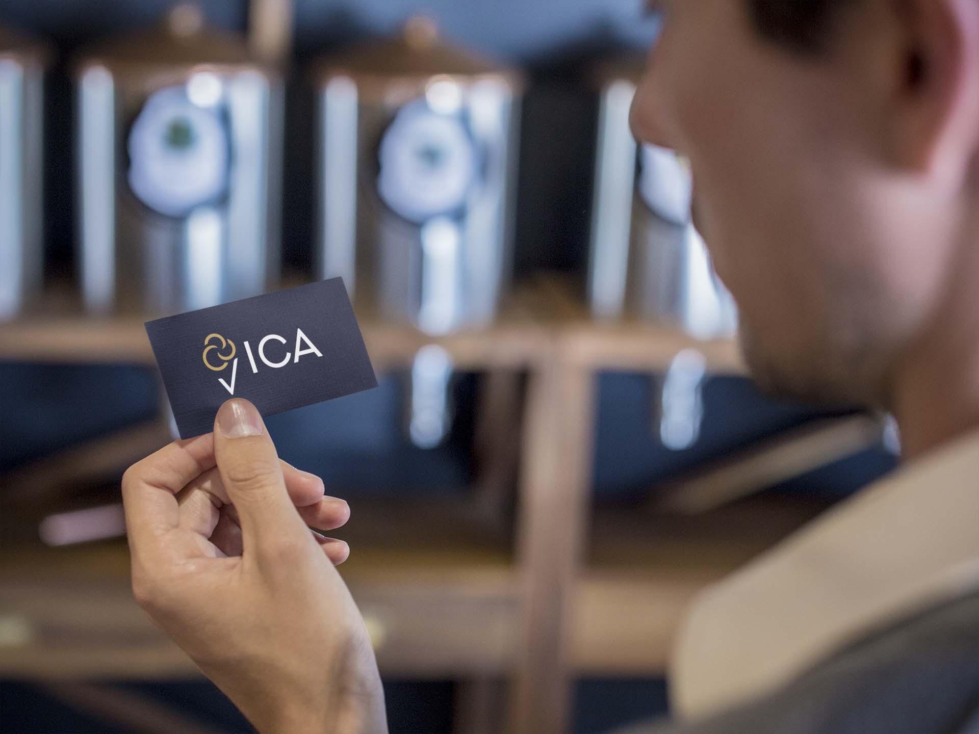 Ice Cream Alliance Logo on a Business Card