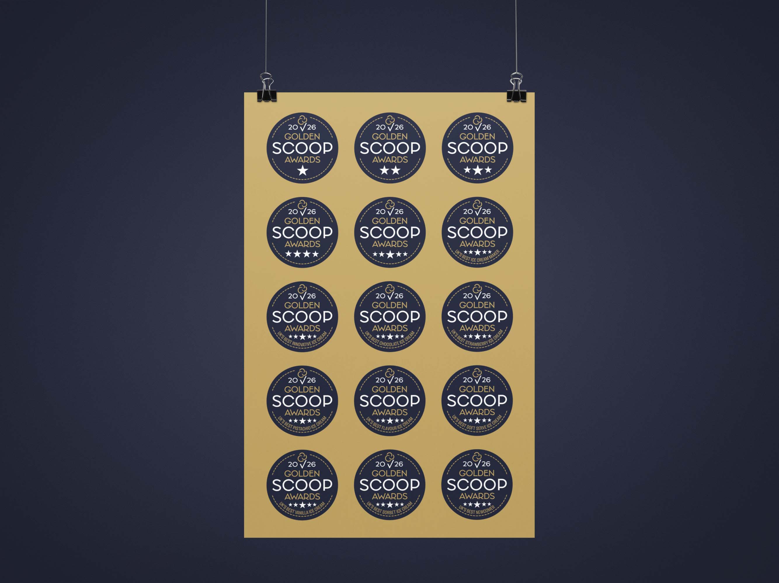 Golden Scoop Awards Badges