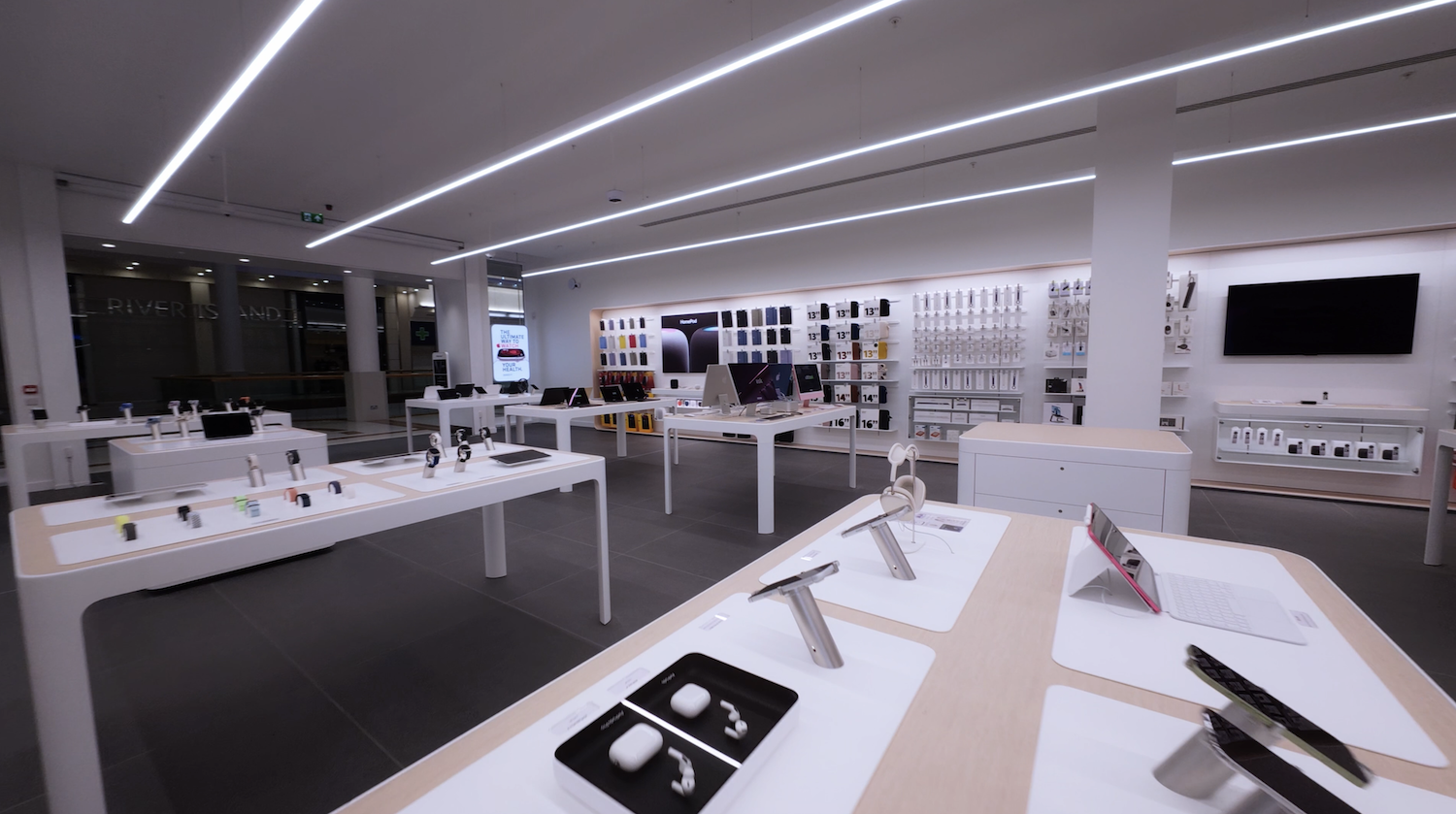 Consumer technology merchandised in a premium retail environment