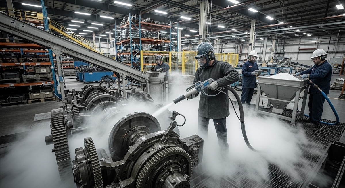 Reliant Dry Ice for cleaning and blasting in manufacturing facilities